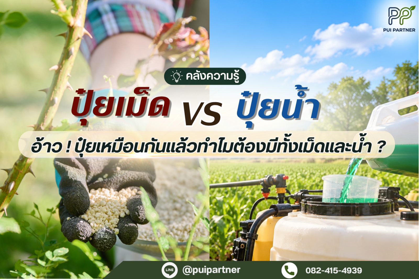 ปุ๋ยเม็ดปุ๋ยน้ำ